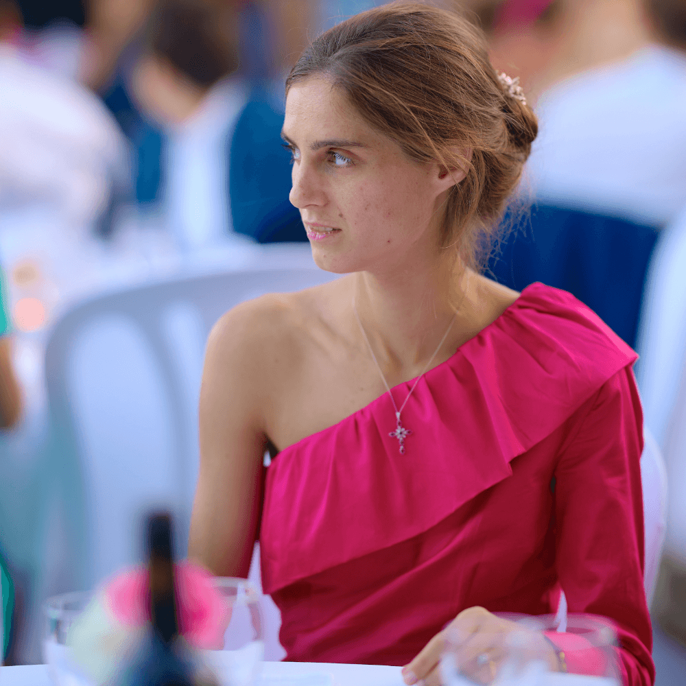 Robe asymétrique volantée