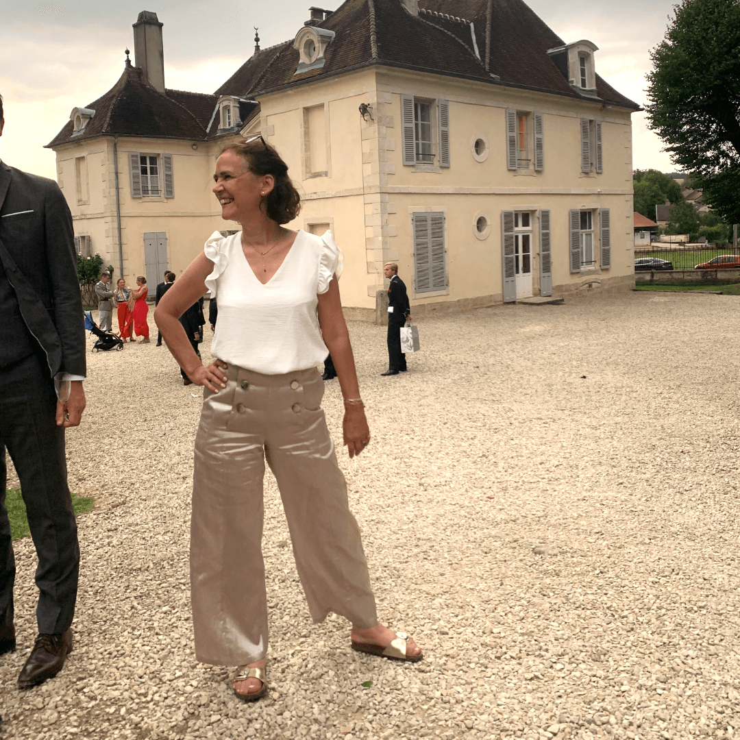 Pantalon à pont